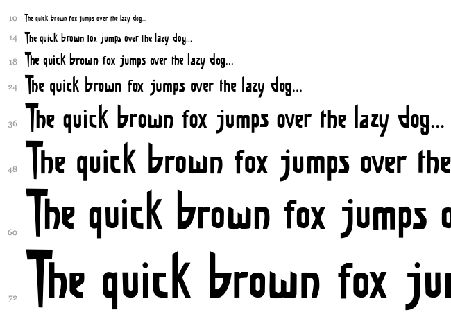 JMH Memorias SH Two font waterfall